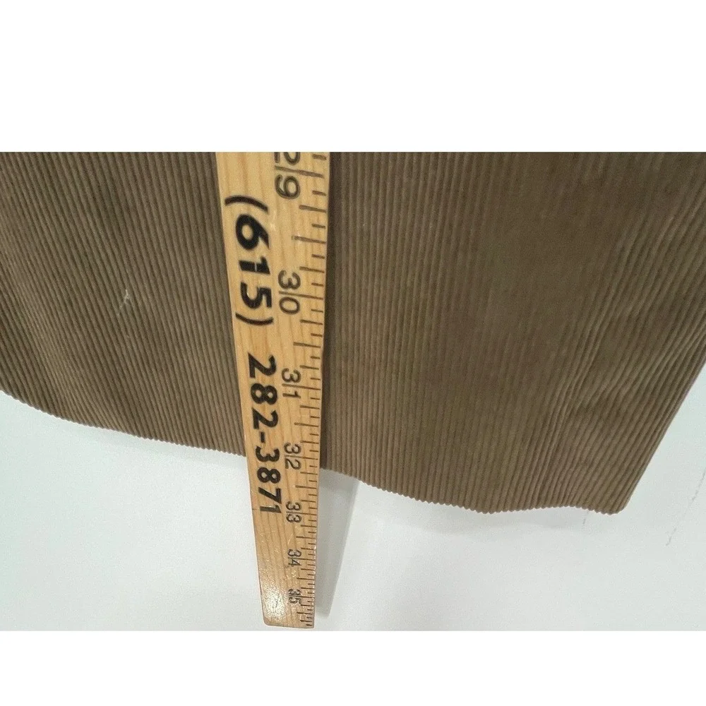 Saddlebred Mens Blazer‎ 46L Corduroy Tan Brown Two Button Sport Coat Preppy